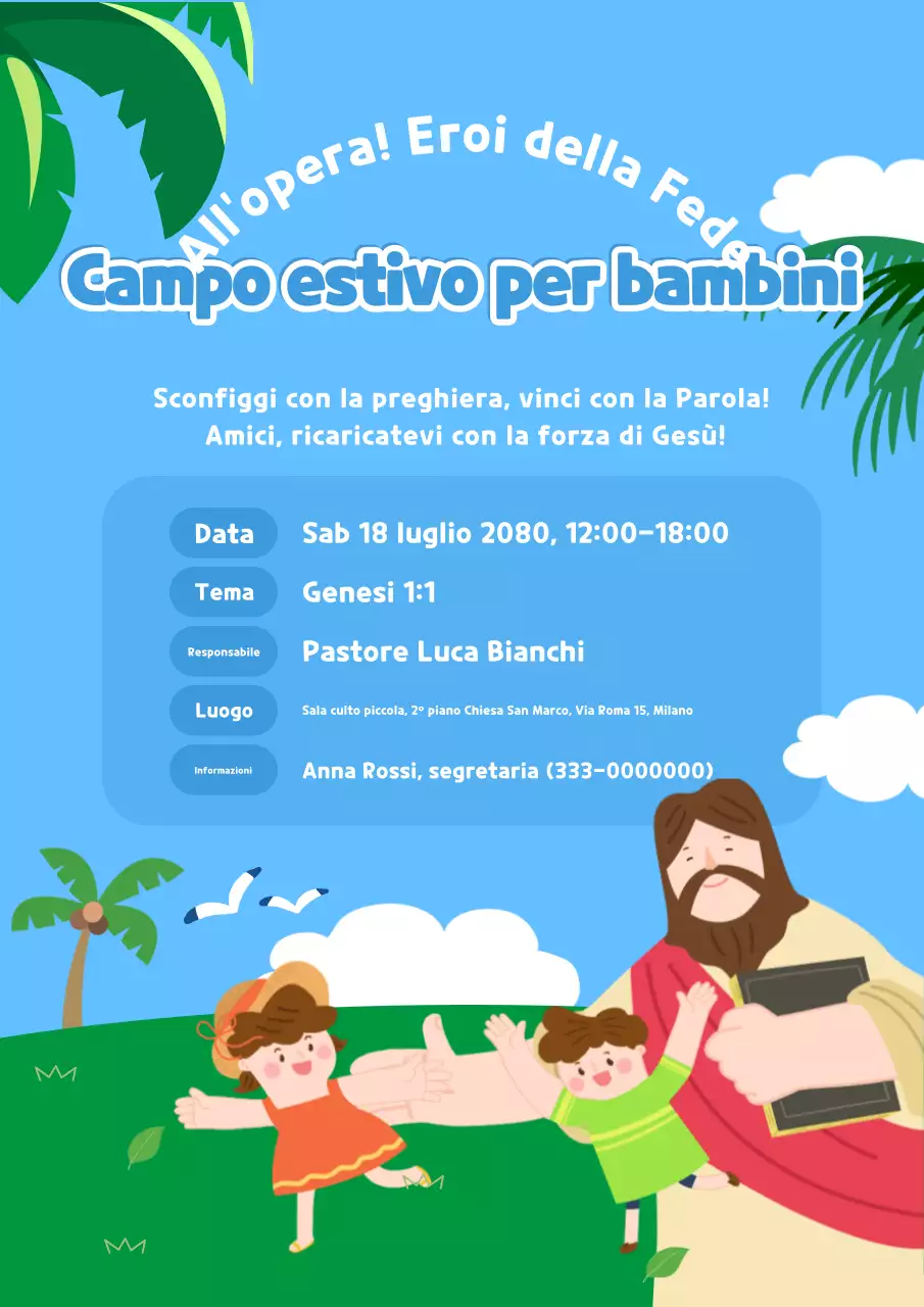 Guida al campo estivo Sky Blue Baby