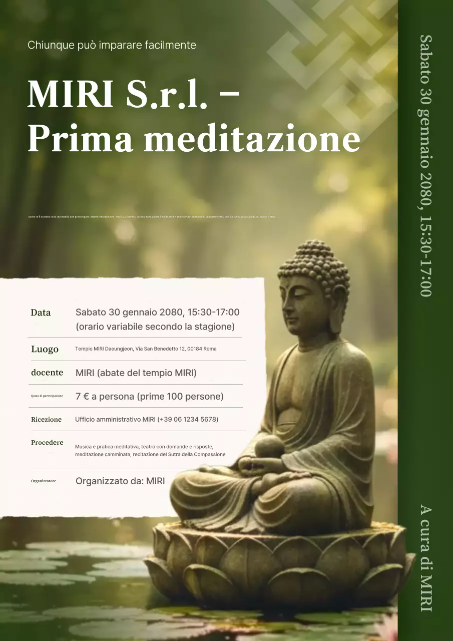 Guida alla meditazione tradizionale verde