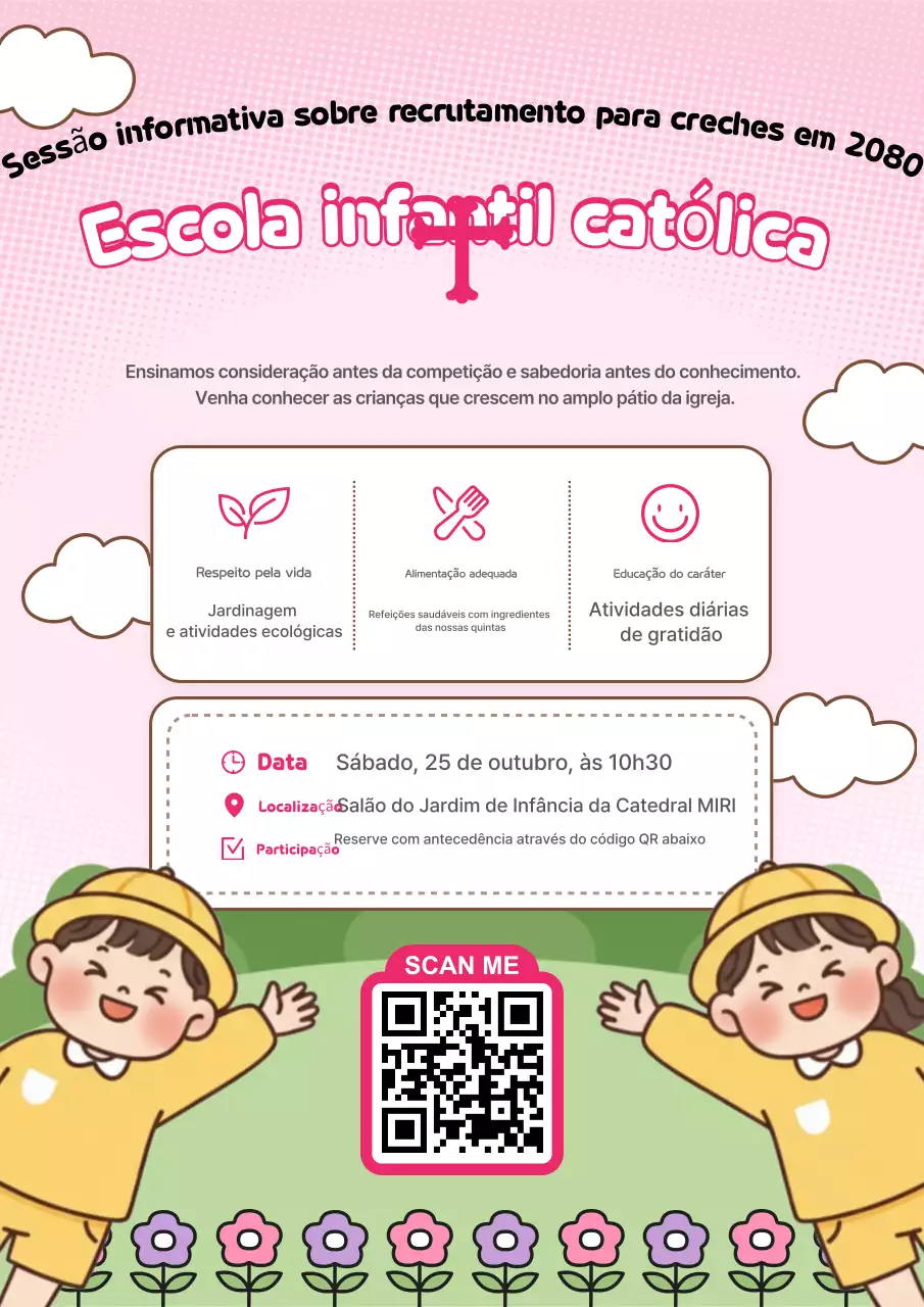 Recrutamento para o Jardim de Infância Pink Baby