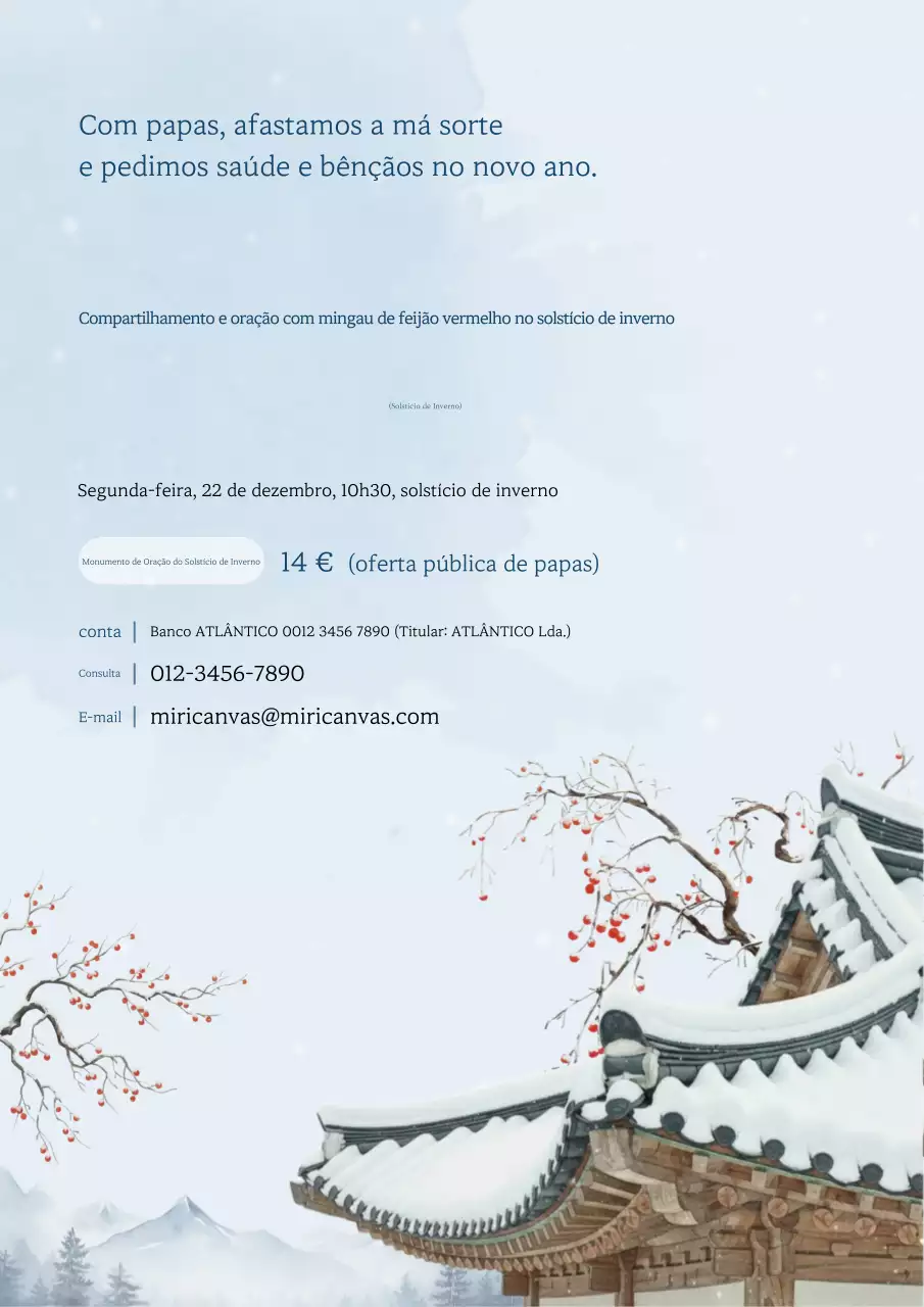 Guia de Eventos Tradicionais do Solstício de Inverno Azul Celeste