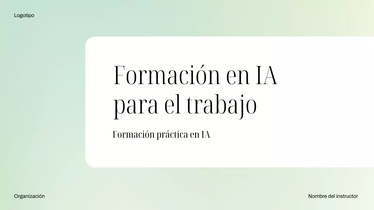 Curso de inteligencia artificial minimalista de Mint