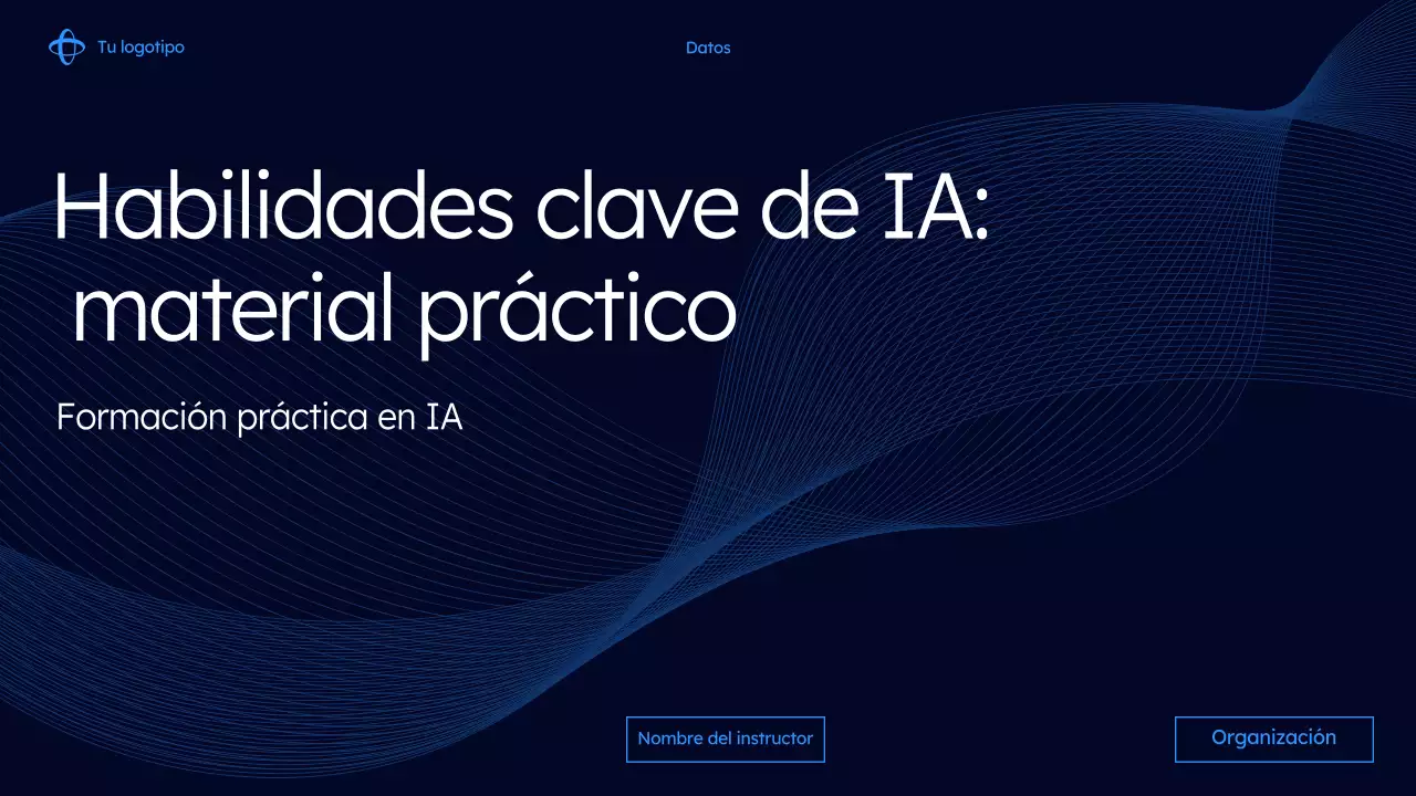 Presentación del curso de IA moderna de la Armada