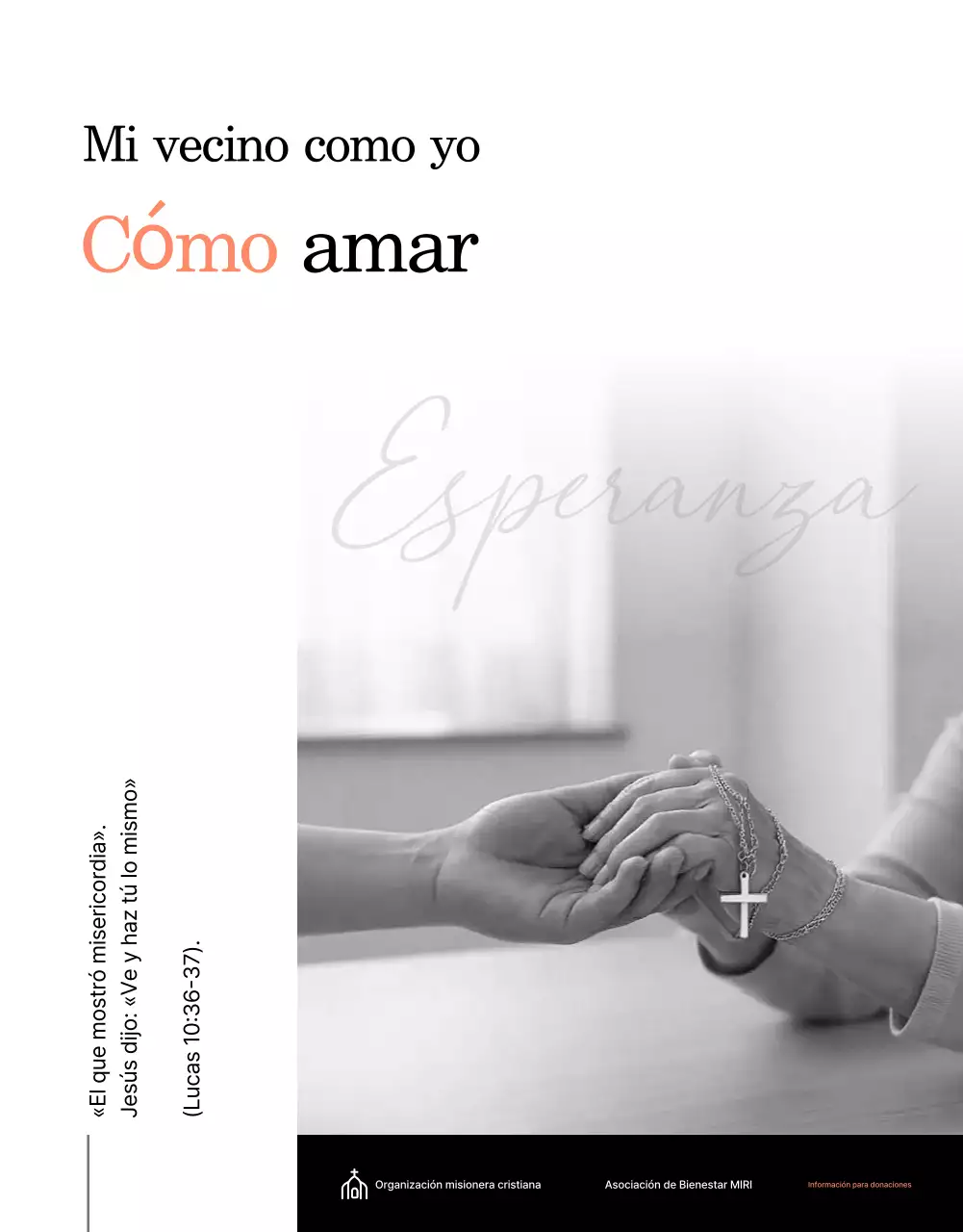 Guía cristiana sencilla en blanco y negro