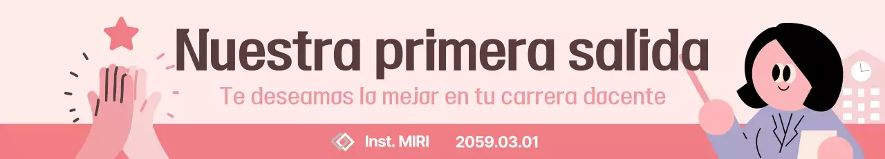 Alegría de la maestra bebé rosa