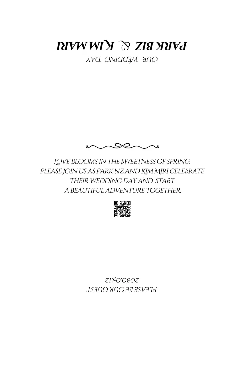 Thiệp mời cưới đơn giản màu trắng