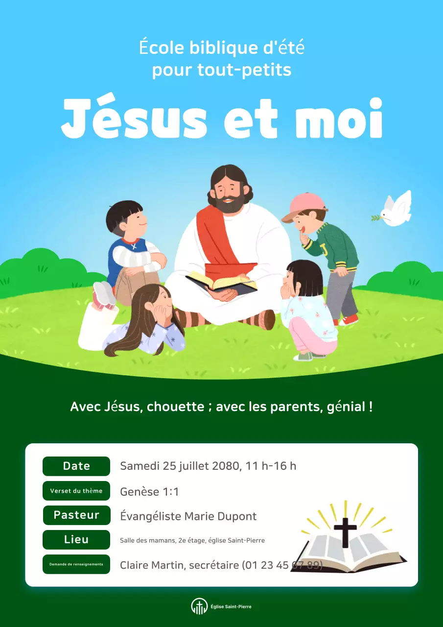 Guide de l'école biblique d'été pour bébés Sky Blue