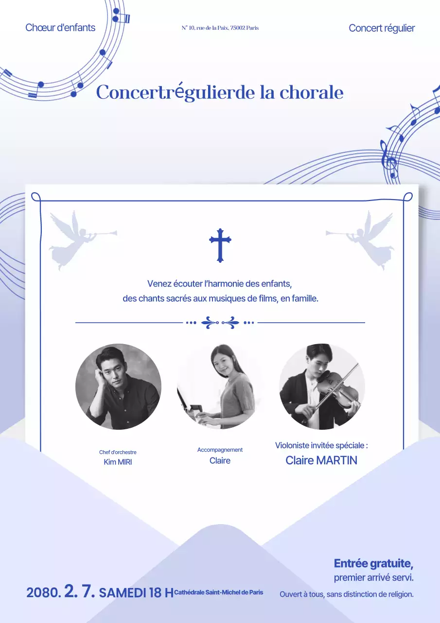 Guide de représentation du Chœur Classique Bleu