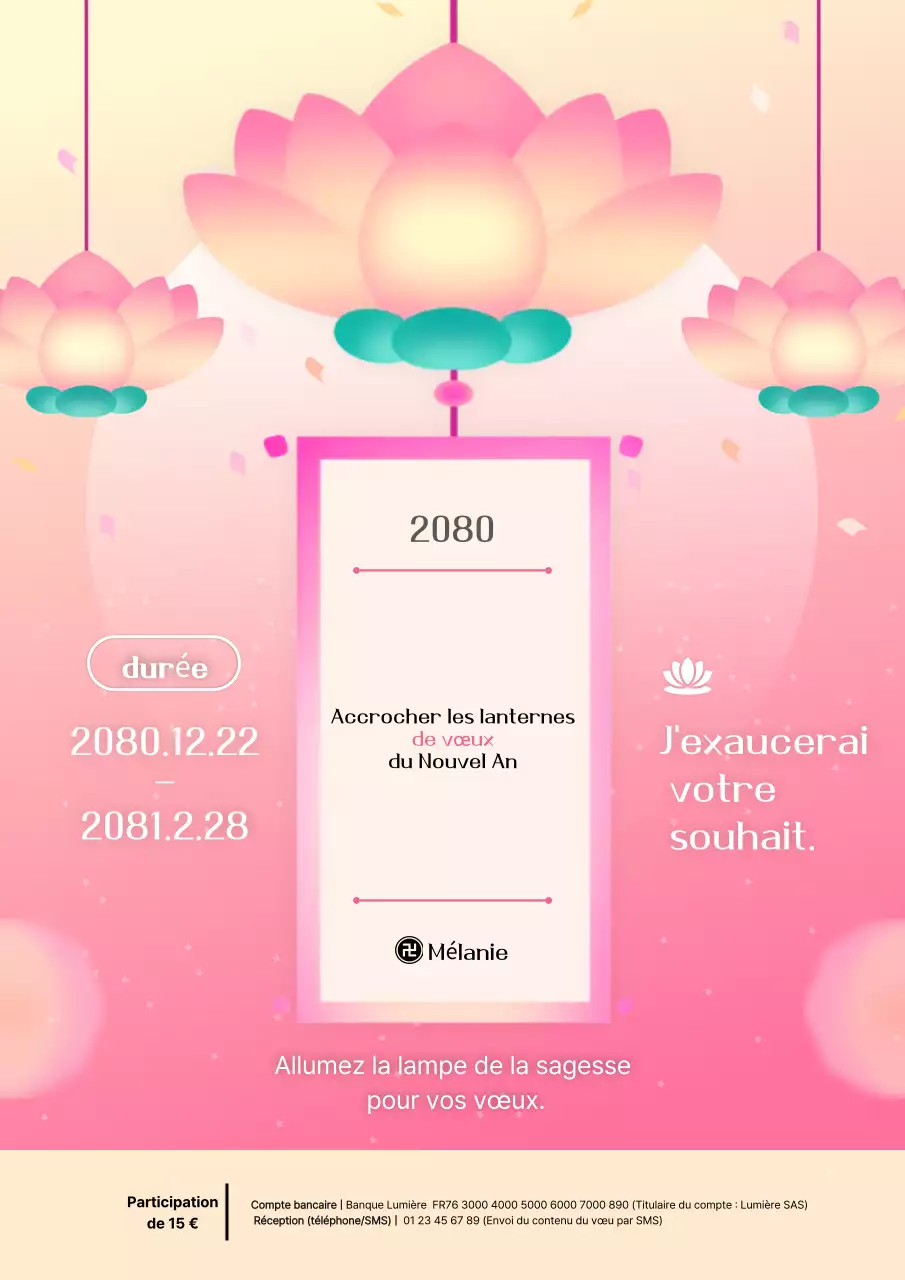 Événement du Nouvel An Pink Baby