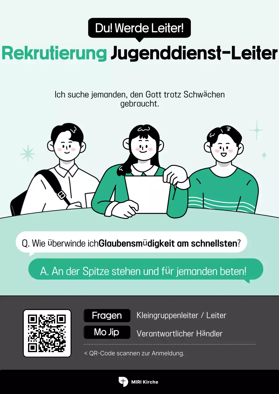 Rekrutierung der Jugendgruppe „Mint Clean“