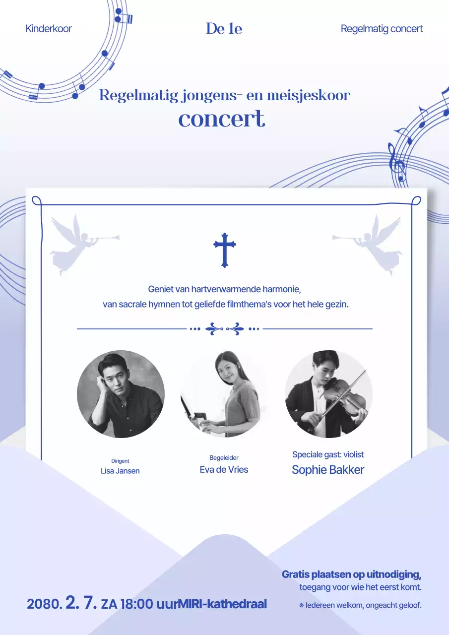 Uitvoeringsgids van het Blue Classic Choir