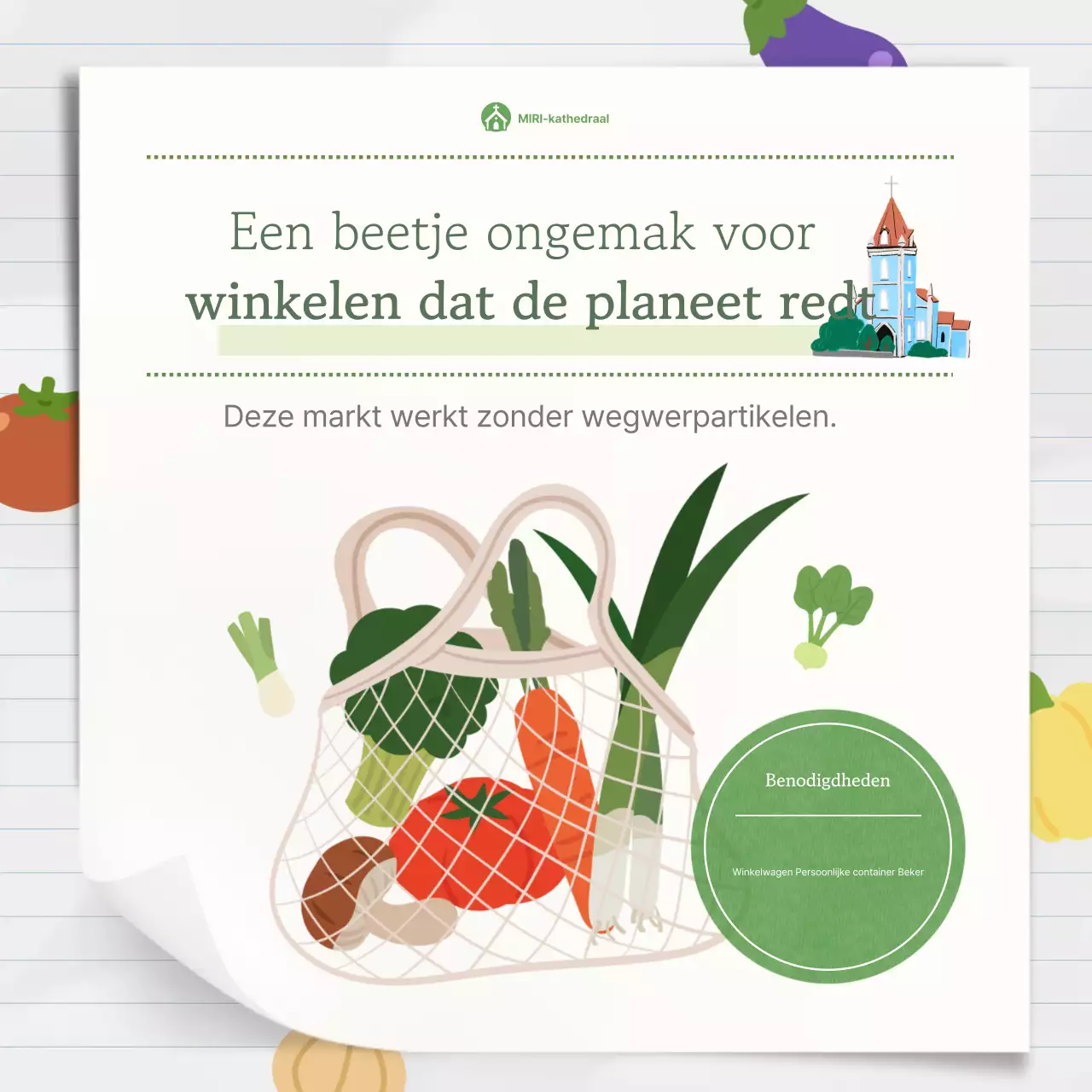 Groene en eenvoudige milieucampagne