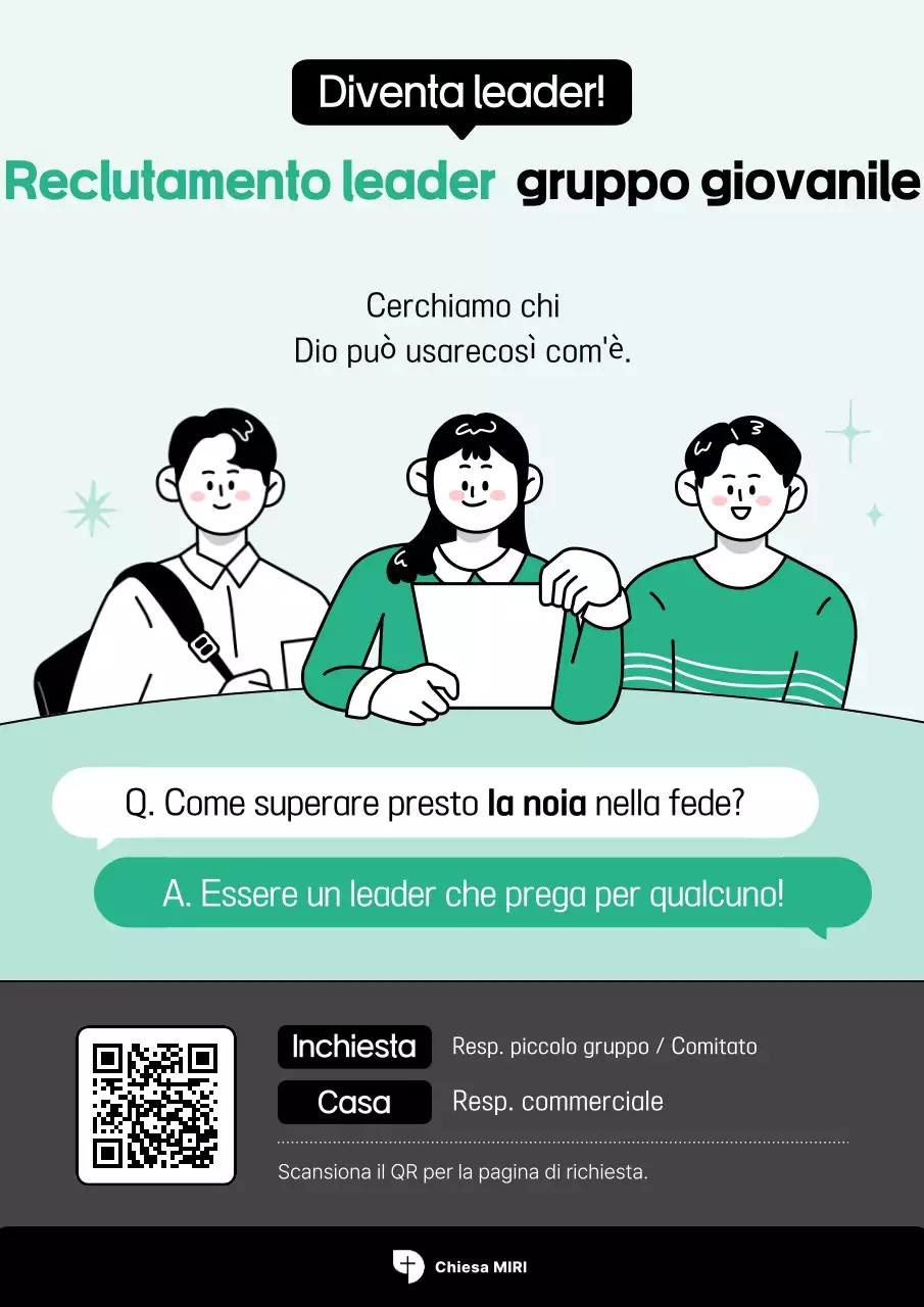 Reclutamento del gruppo giovanile Mint Clean