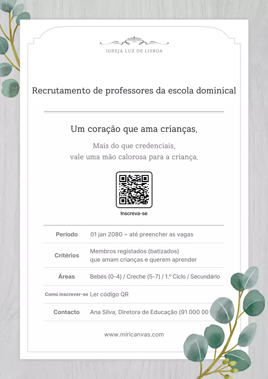 Recrutamento de Educação Simples Gray
