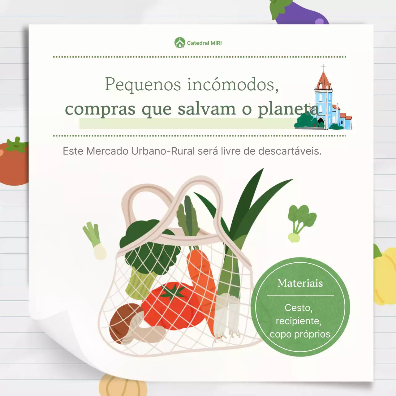 Campanha Verde Simples para o Meio Ambiente