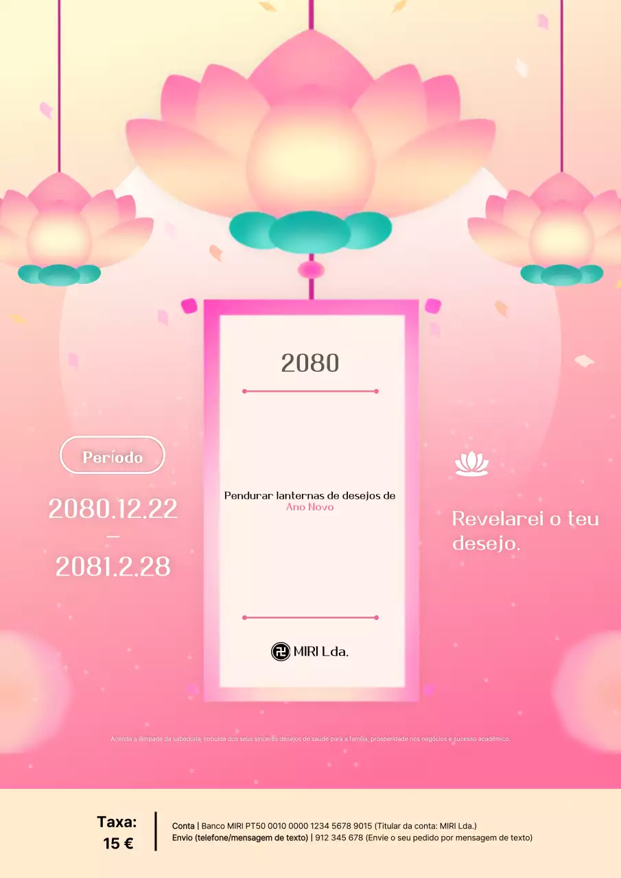 Evento de Ano Novo Pink Baby