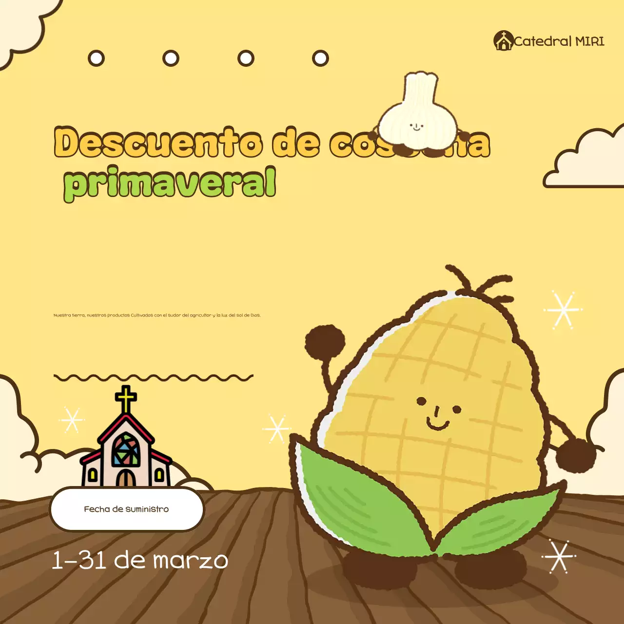 Evento de descuento para bebés amarillos