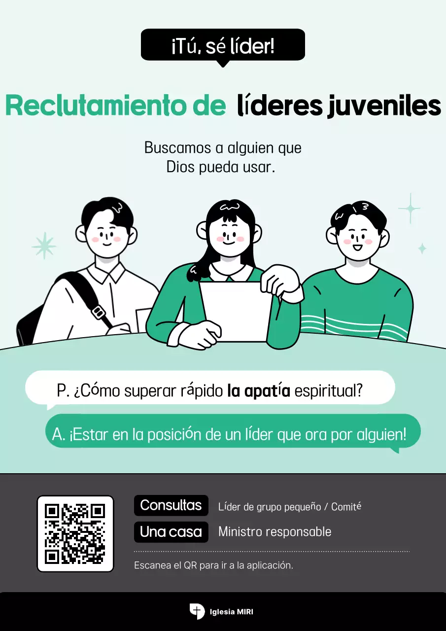 Reclutamiento del grupo de jóvenes Mint Clean