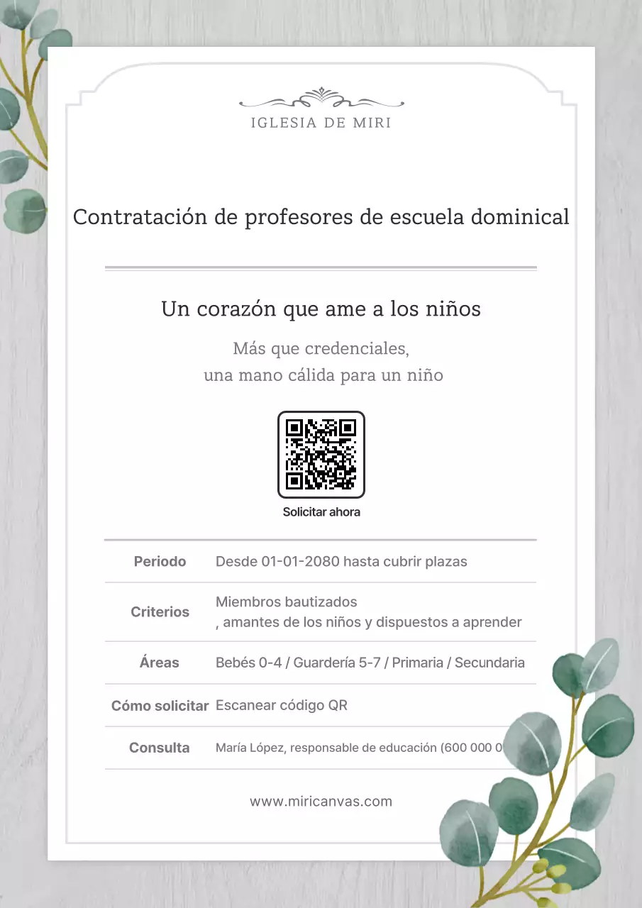 Reclutamiento de educación simple gris