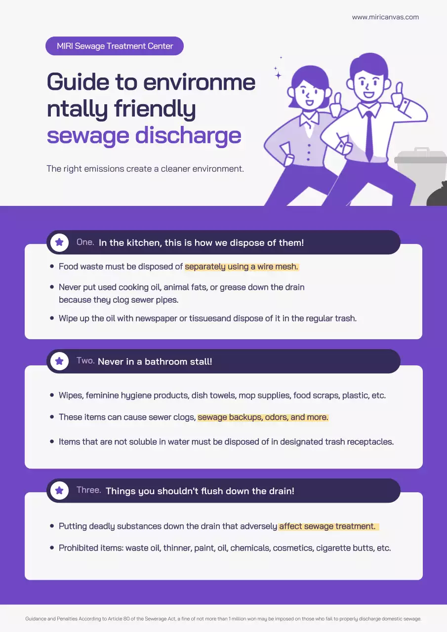 purple modern sewage guide