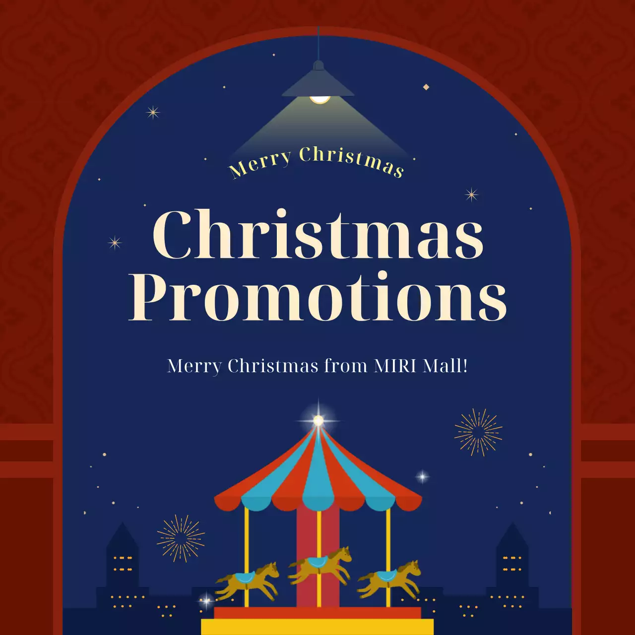 레드 빈티지 크리스마스 프로모션