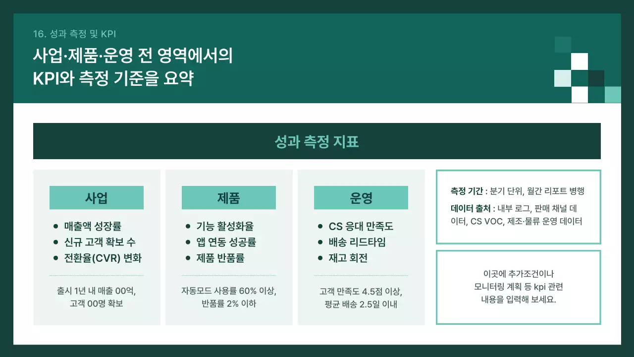 초록 모던 기획 보고서