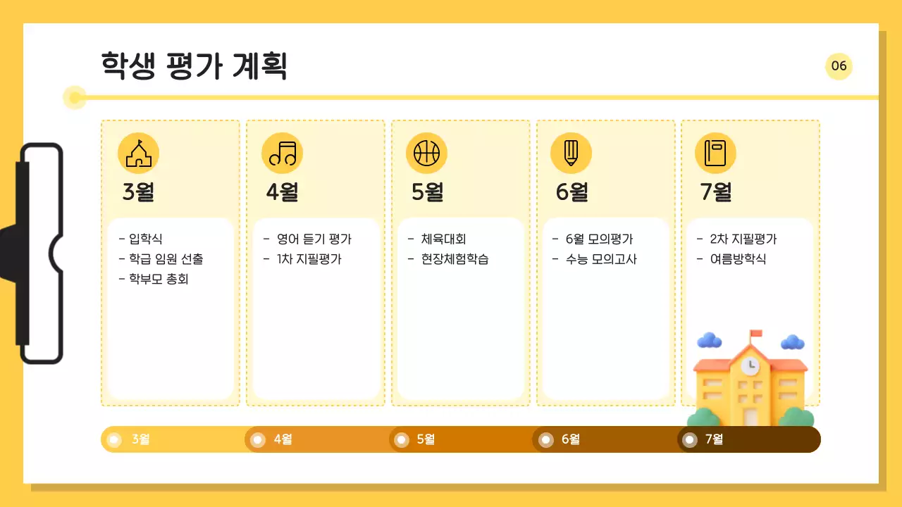 노랑 심플 교육 자료 안내