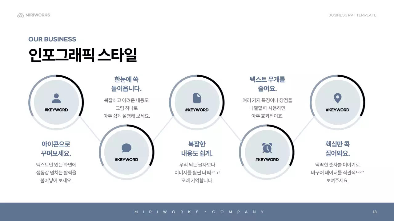 하늘색 심플 회사소개서 설명