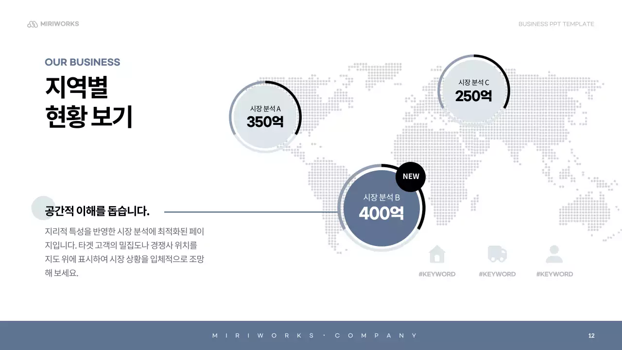 하늘색 심플 회사소개서 설명