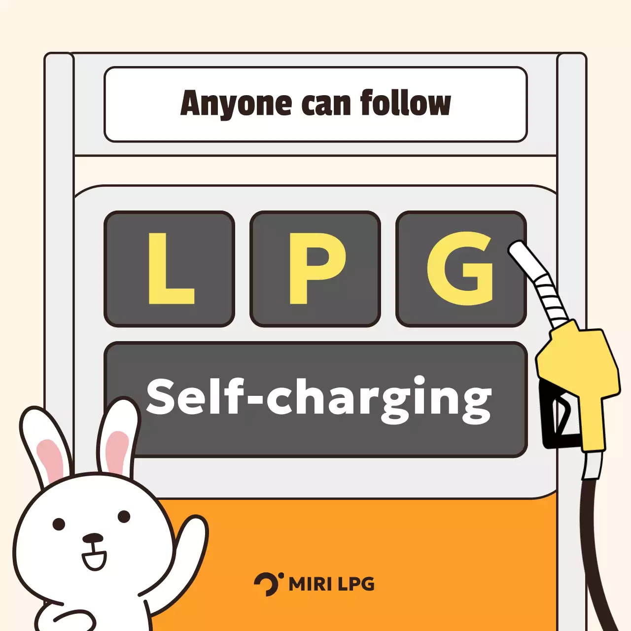 panduan energi kartun oranye