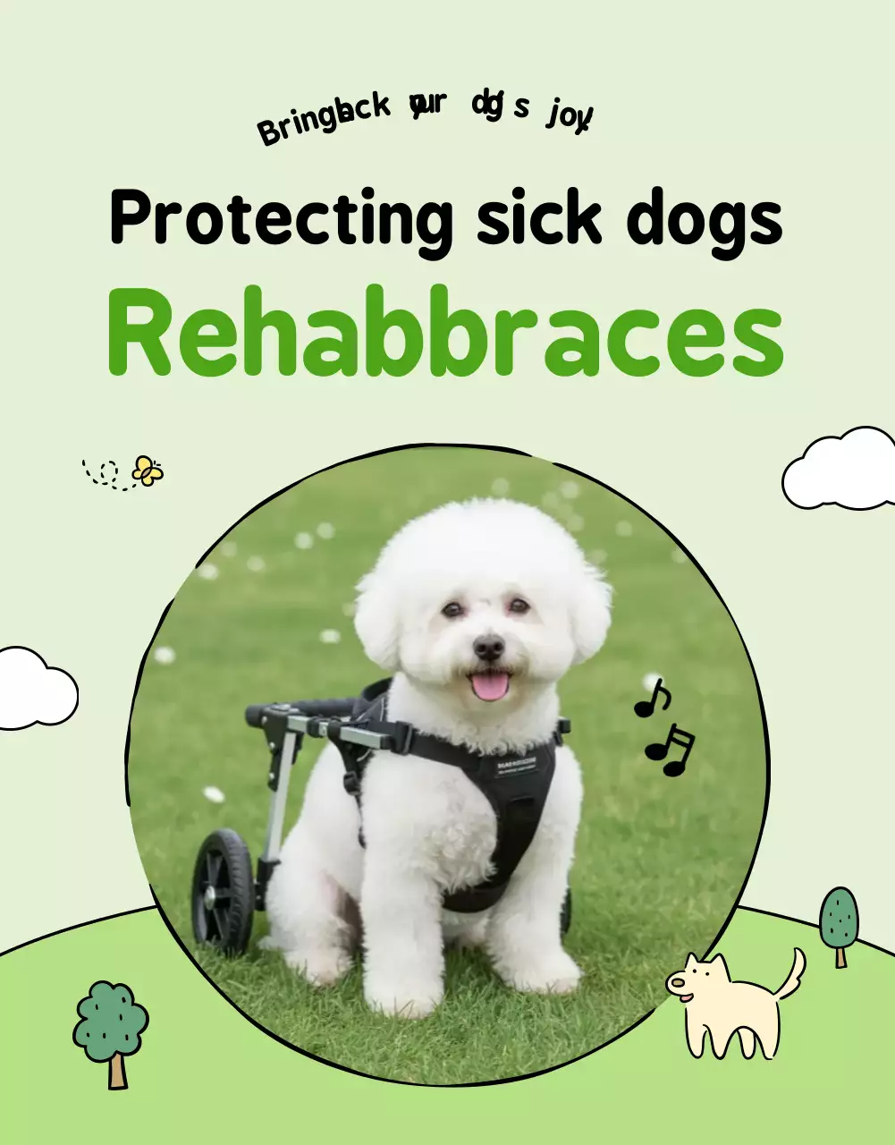 promosi hewan peliharaan hijau yang menyenangkan