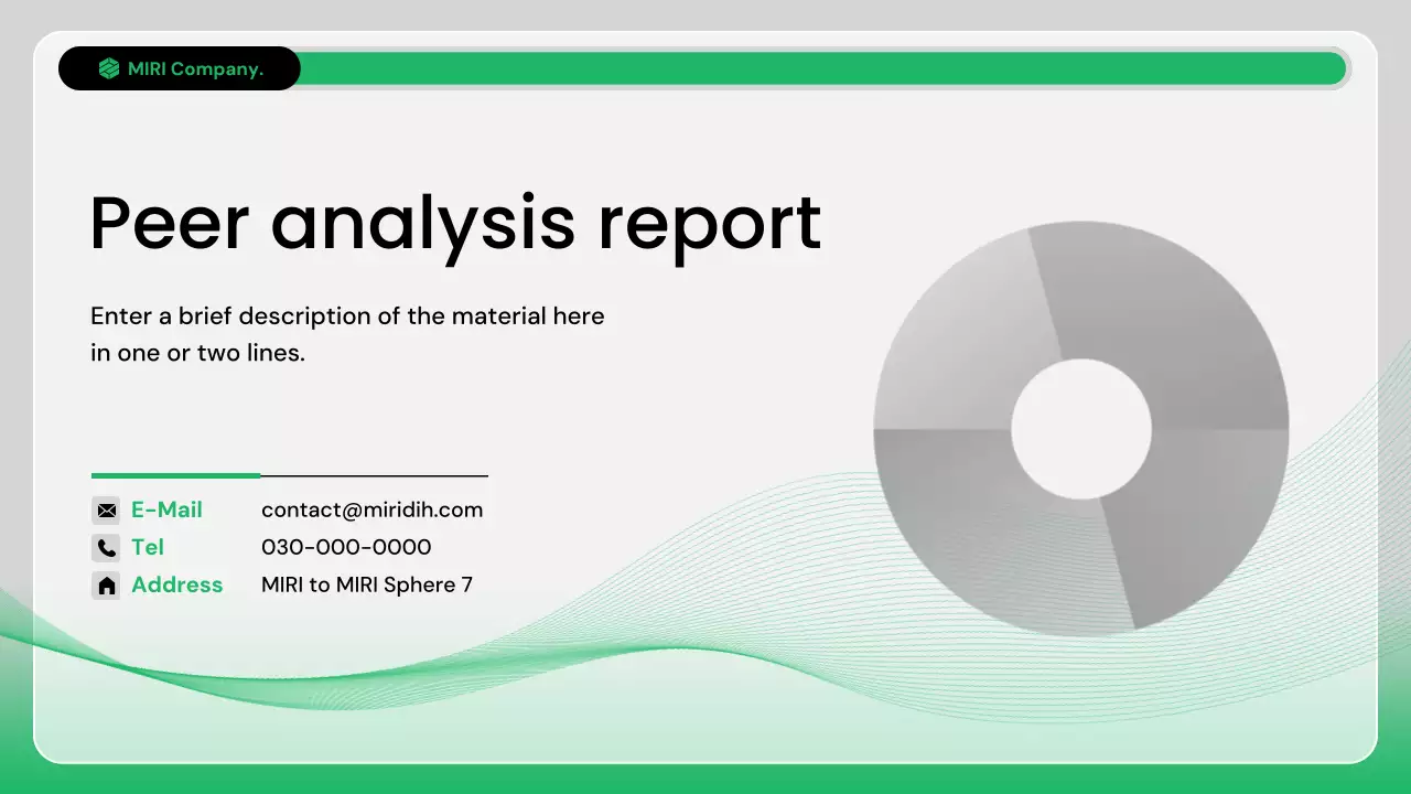 relatório de negócios modernos e verdes