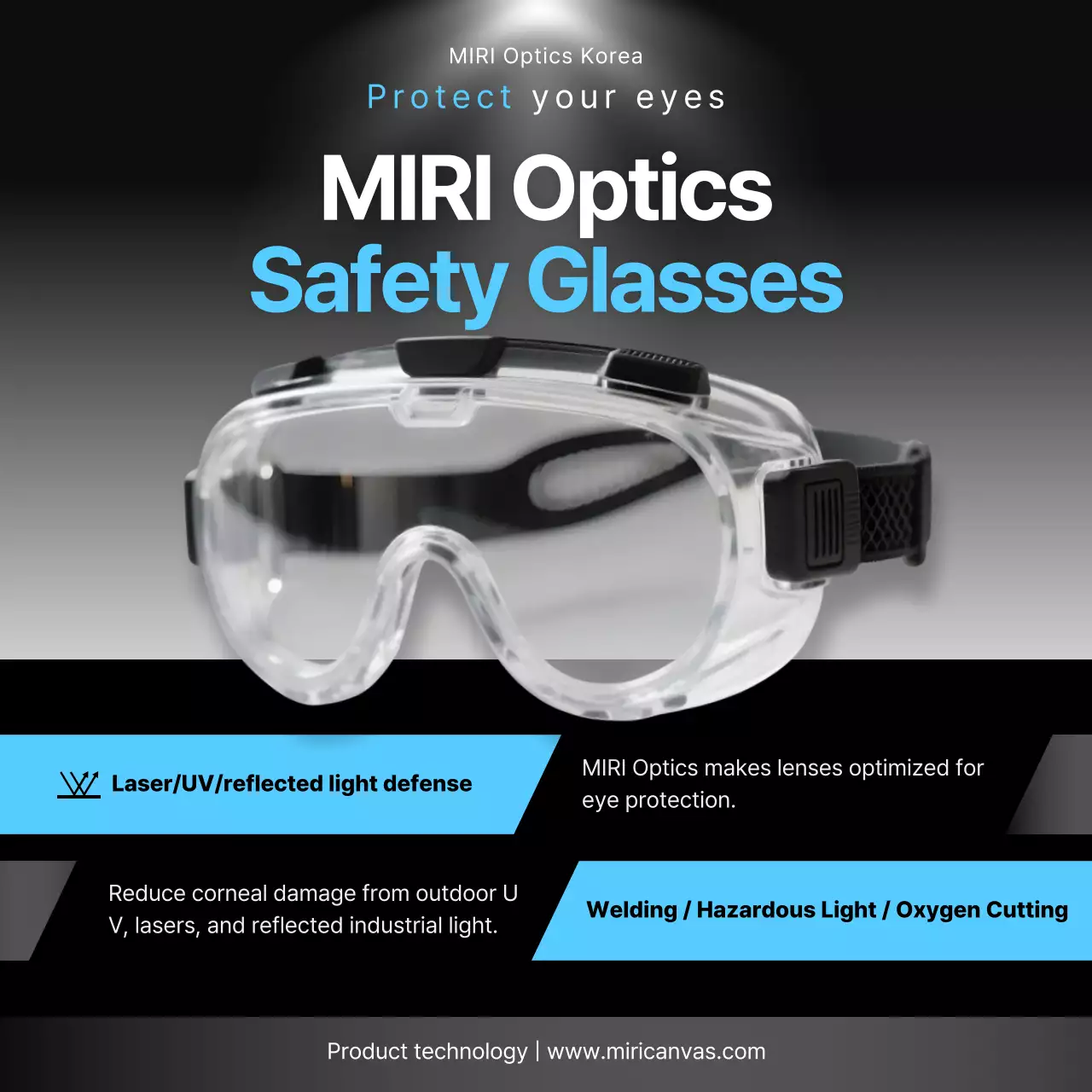 Campanha de promoção da segurança moderna em preto