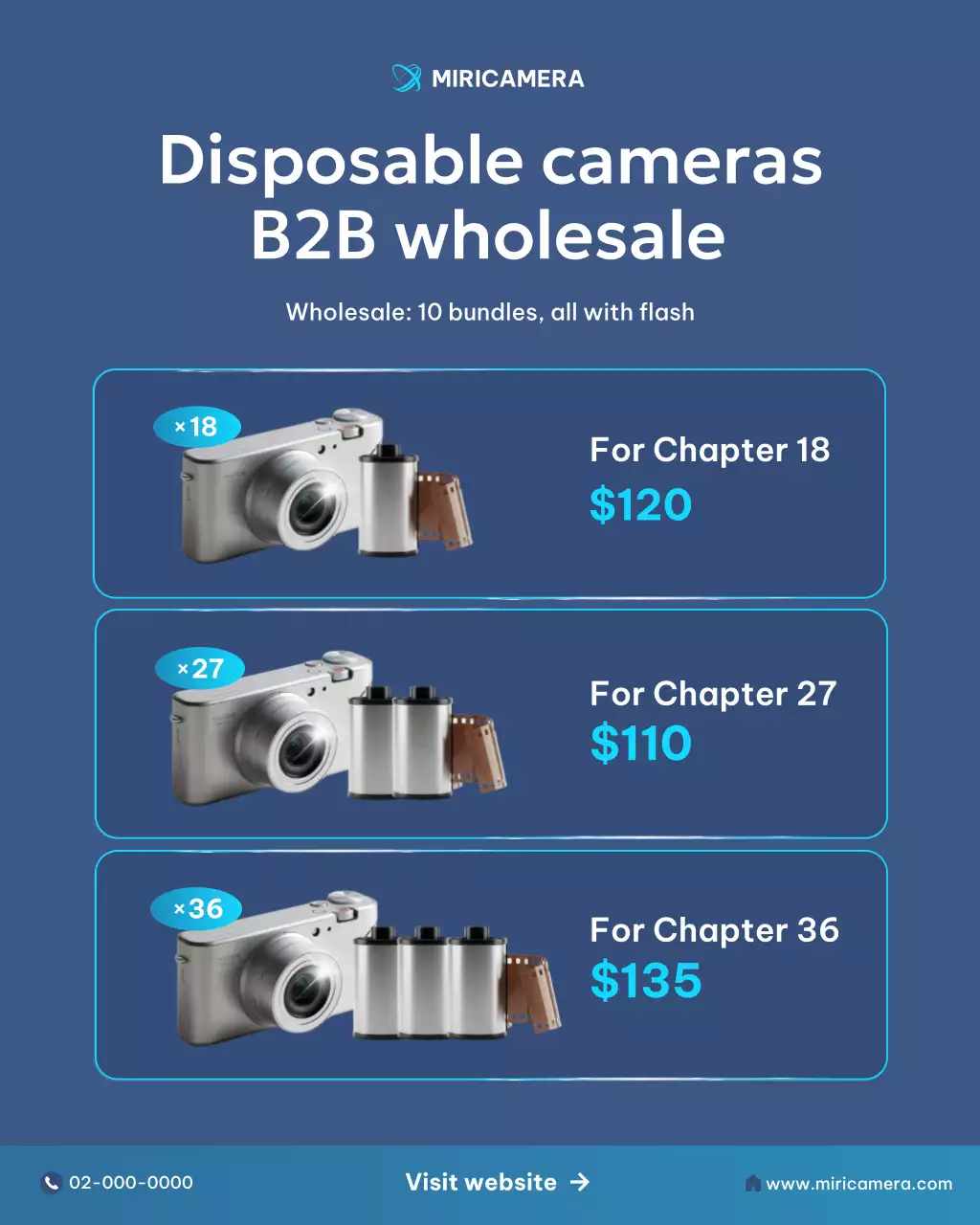 blue modern camera promotion