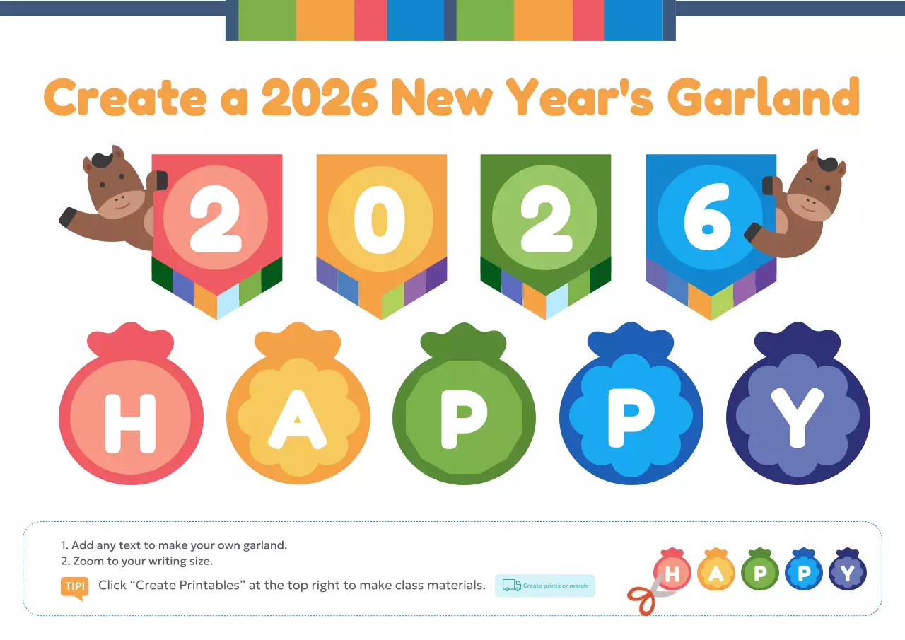 dekorasi tahun baru yang penuh warna dan ceria