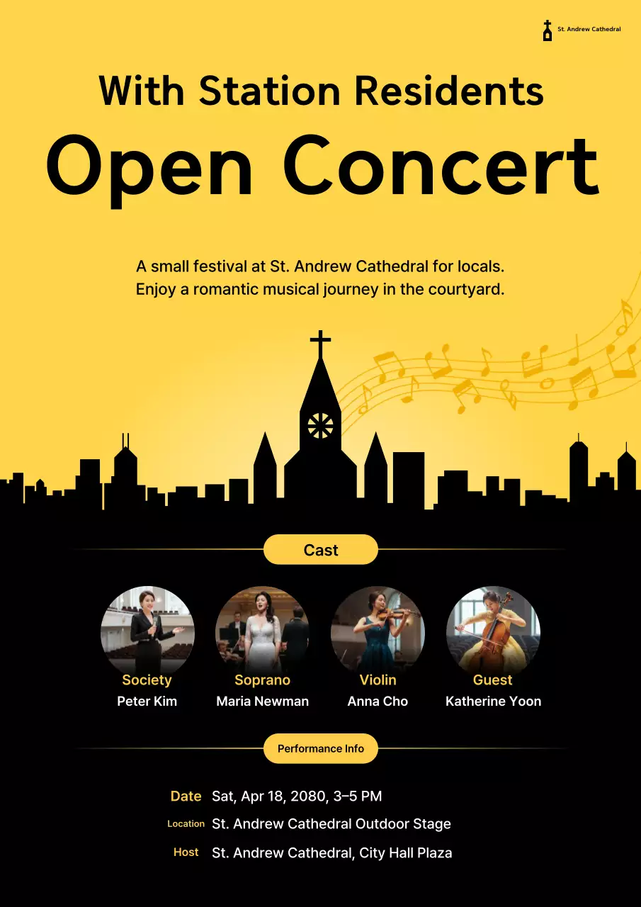 Hướng dẫn đơn giản về buổi hòa nhạc màu vàng