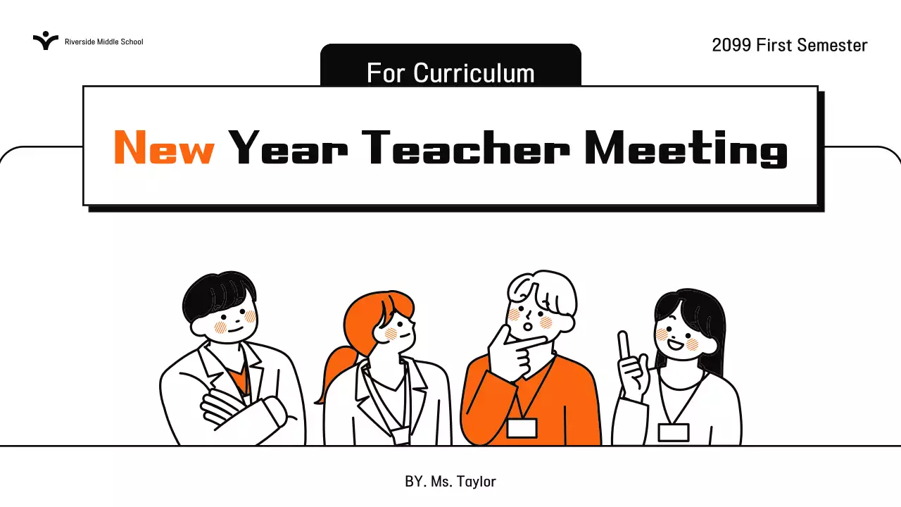 Panduan Pertemuan Pelatihan Orange Simple