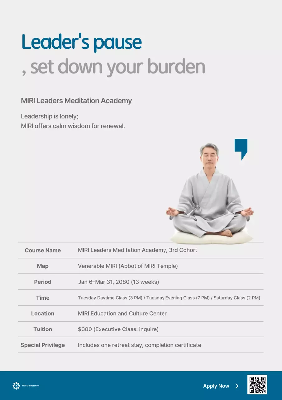 Gray Minimal Meditation Ad