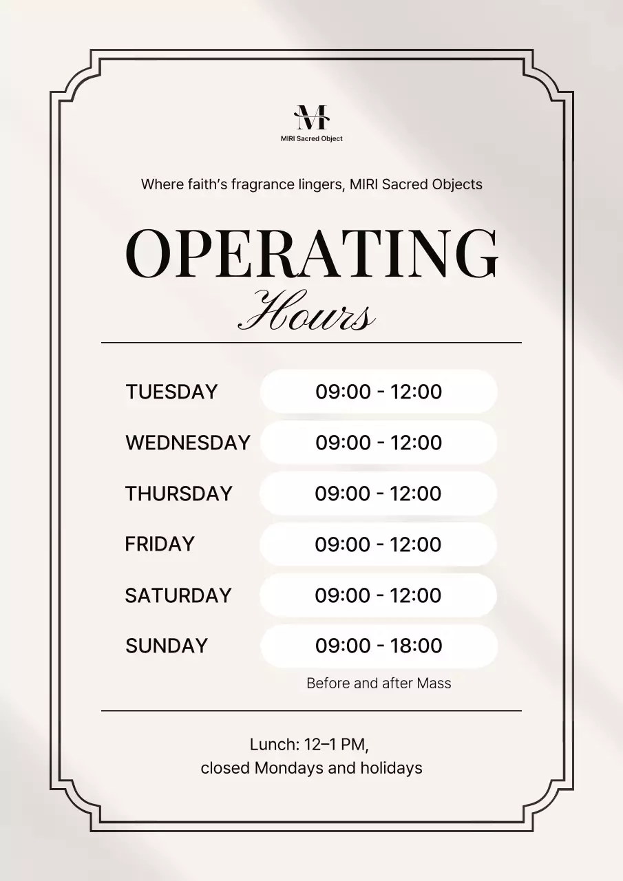 Giờ hoạt động của Beige Classic