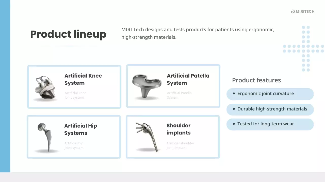 파란색 현대 의학 프로필
