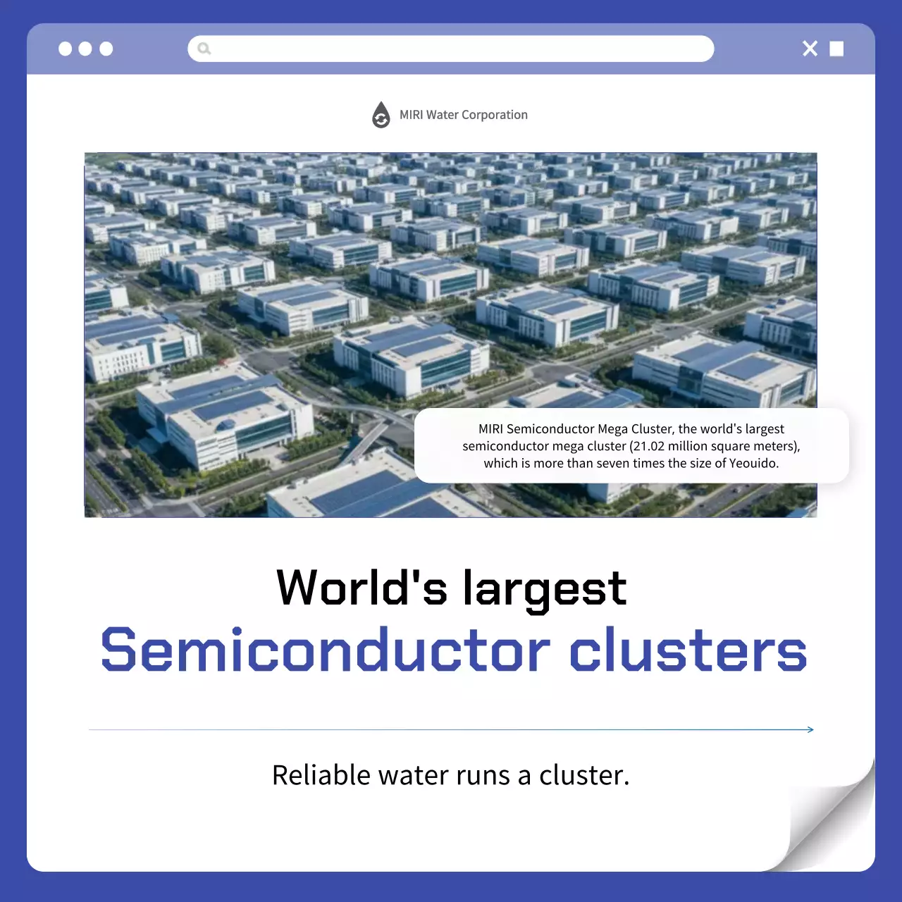 quảng cáo chất bán dẫn hiện đại màu xanh lam