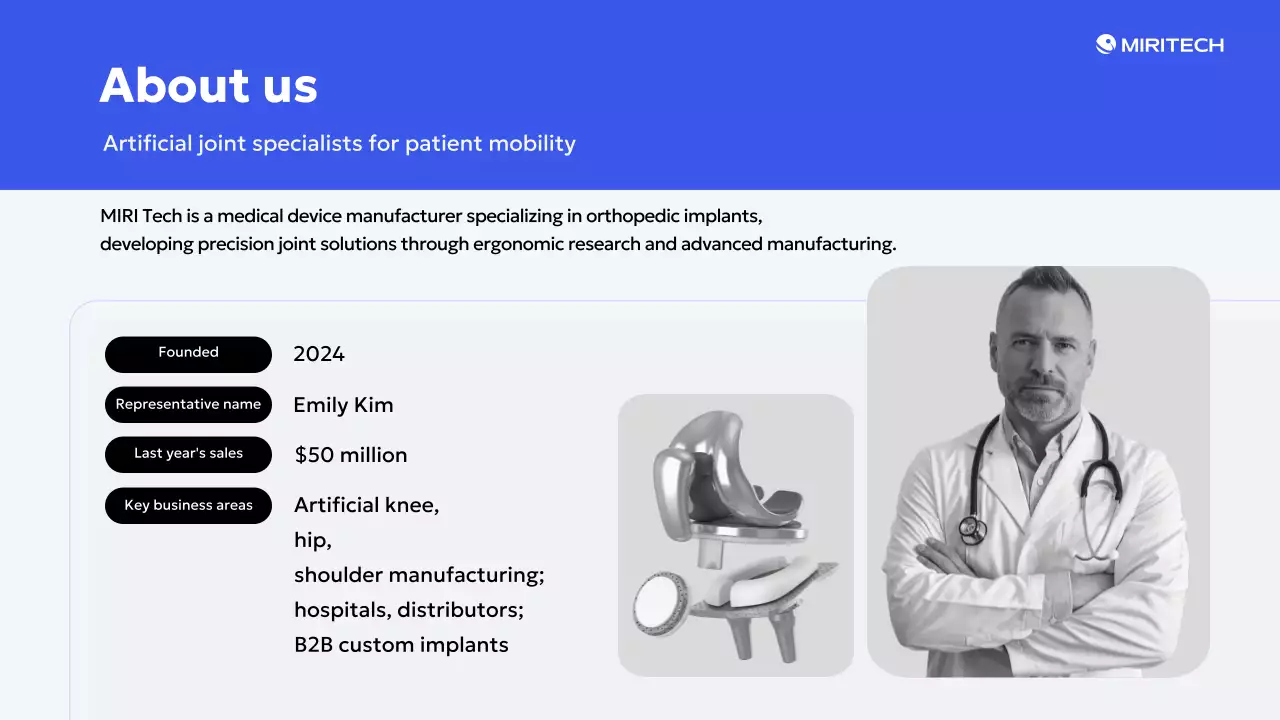 블루 모던 메디컬 프로모션