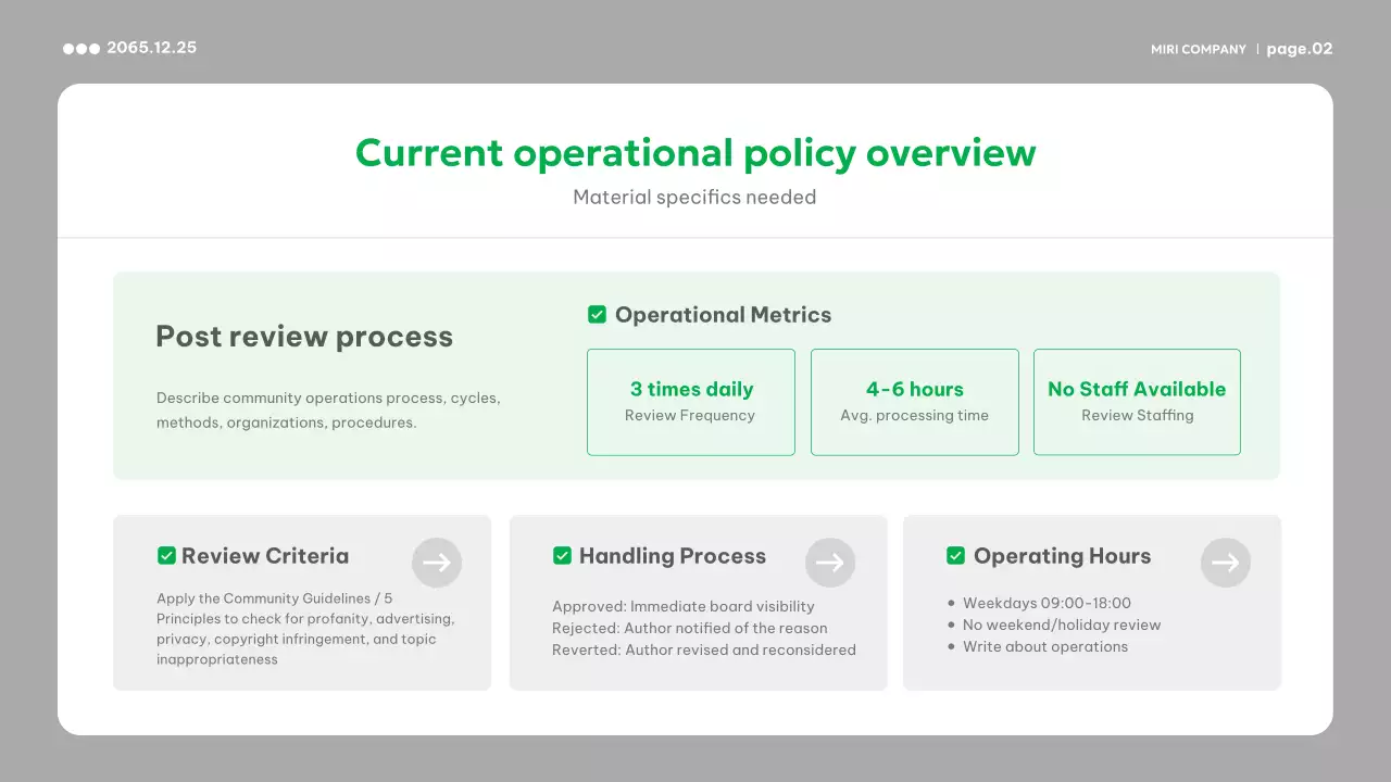 녹색 현대 비즈니스 보고서