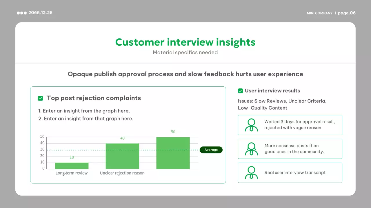 녹색 현대 비즈니스 보고서