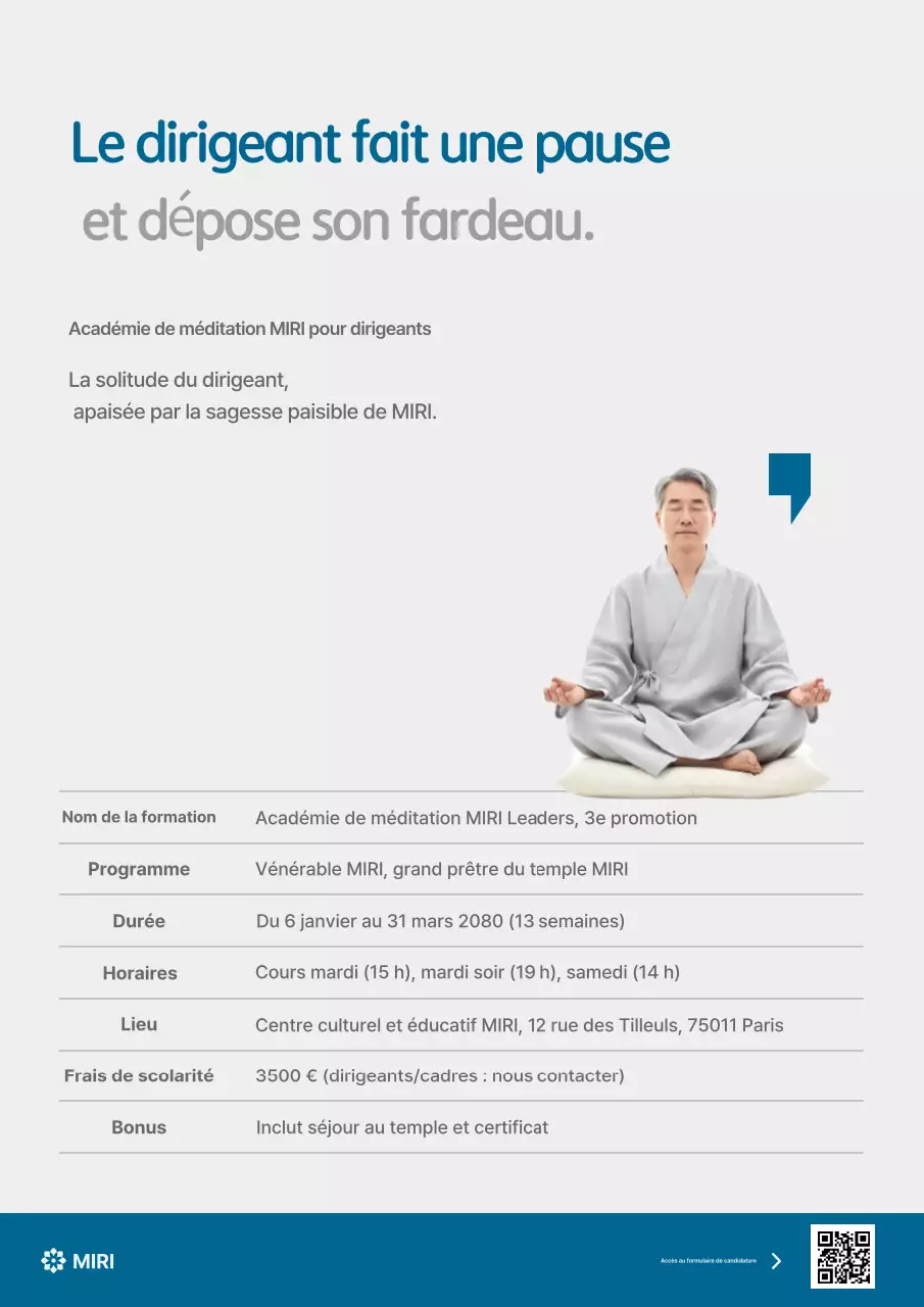 Publicité Gray Minimal Meditation
