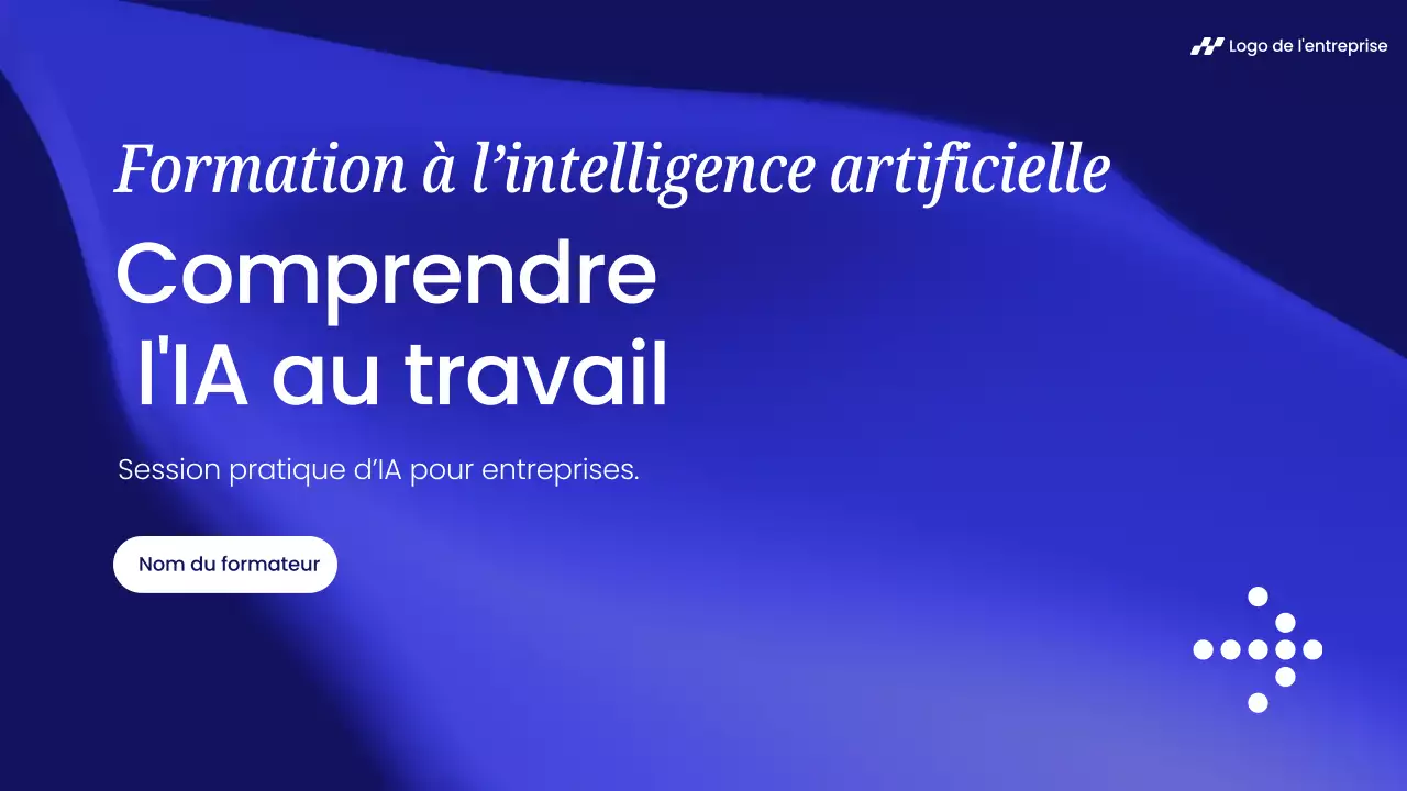 Invitation au cours Blue Modern AI