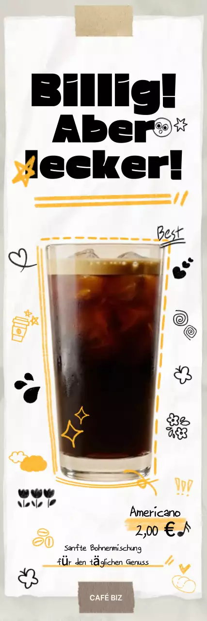 White Pop Coffee Werbung