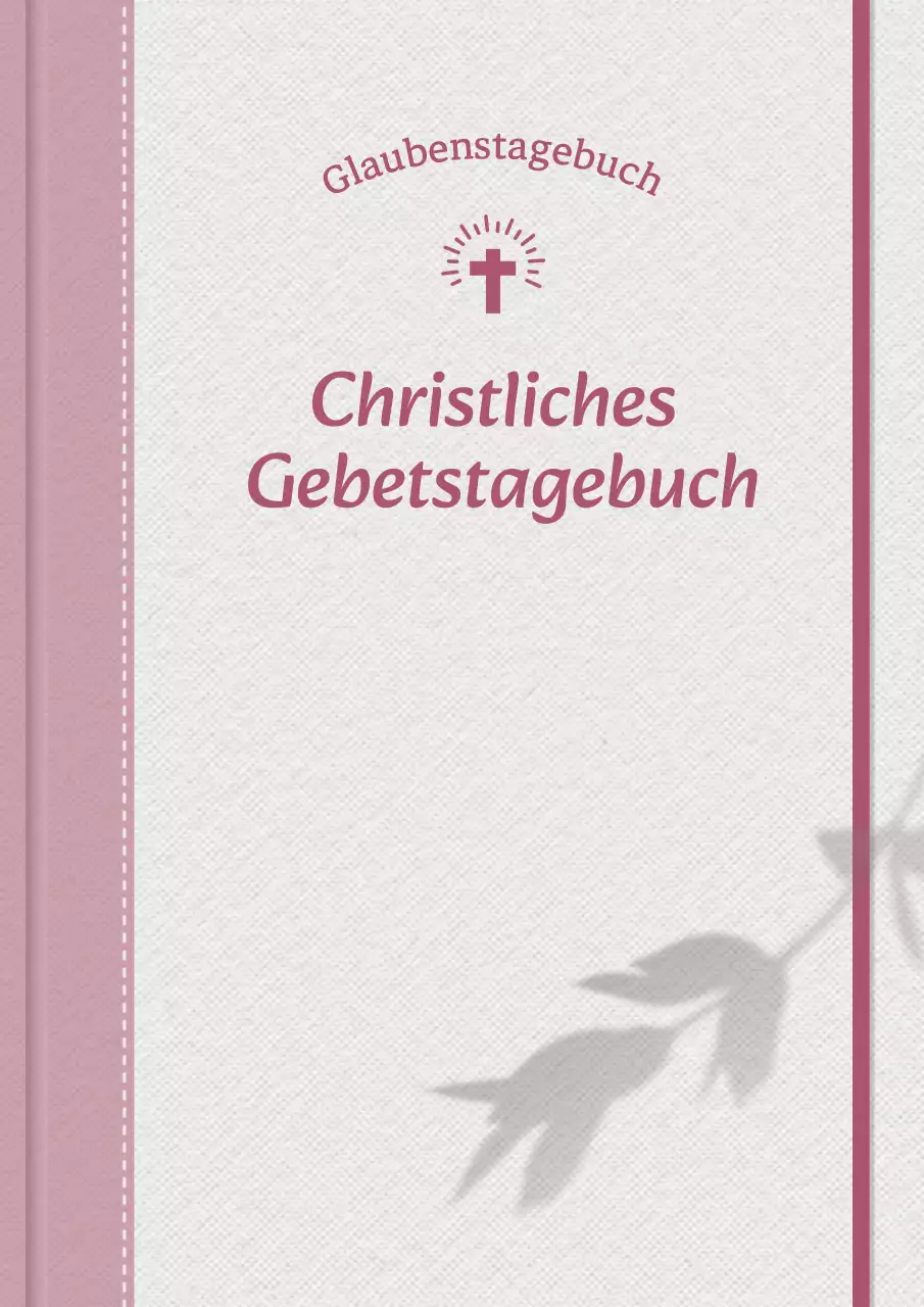 Pinkes Tagebuch des einfachen Glaubens