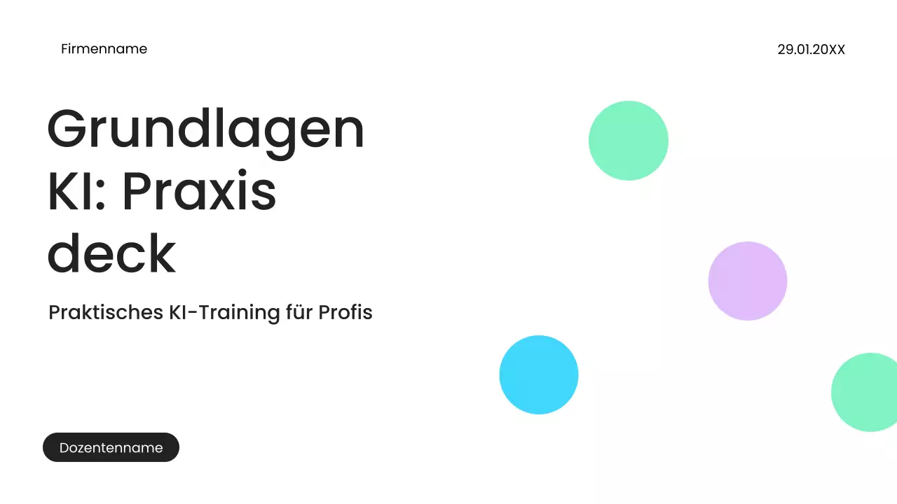 Präsentation des Kurses „Weiße Moderne KI“