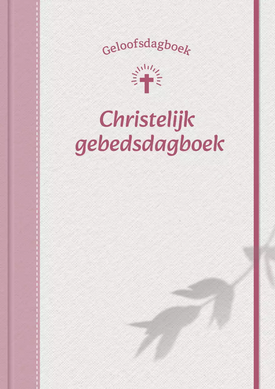 Roze Eenvoudig Geloof Dagboek