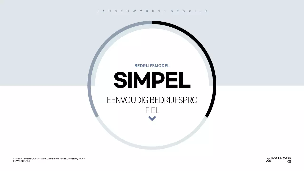 Sky Blue Simple Bedrijfsintroductie Beschrijving